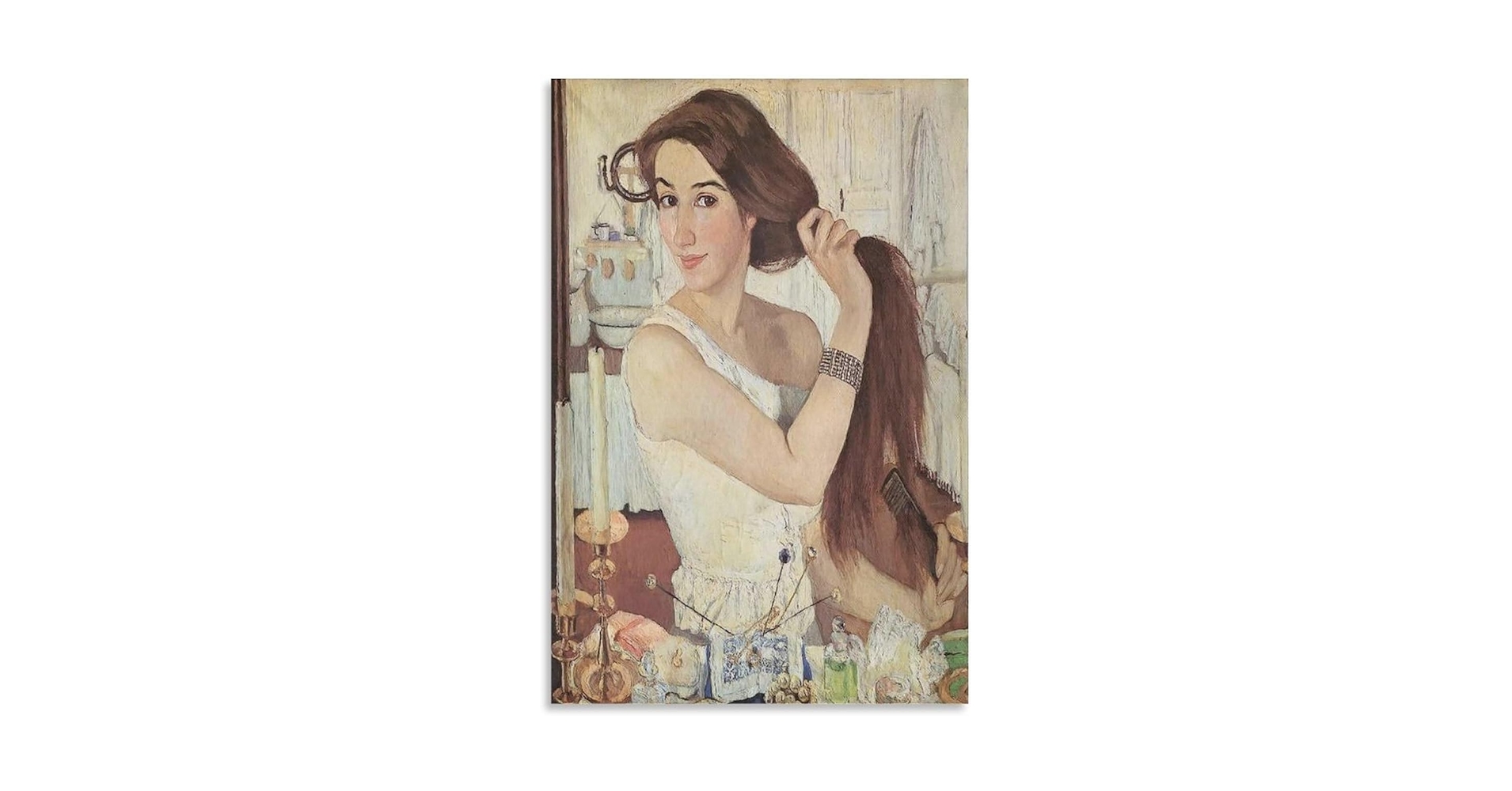 絵画　絵　画家　芸術作品 仲平哲也「カサブランカ」水彩画・4号 絵画買取・販売の小竹美術